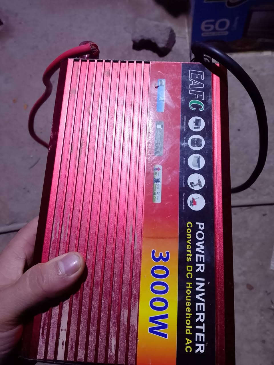 انفنيتر  3000واط 13 امبير صافي 7 امبير ولوحه طاقه شميه  وقلايه هوايه مستخدمه  كلهن شغالات  سعر 50 توصيل مدينه القرنه


**إذا كنت صاحب هذا الإعلان وتريد حذفه لأي سبب، رجاءا أرسل رسالة إلى الدعم الفني**