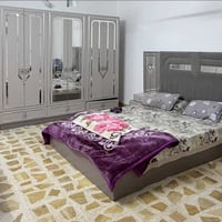 غرفة نوم ٧ قطع • خشب MDF تركي • مستخدمة سنة