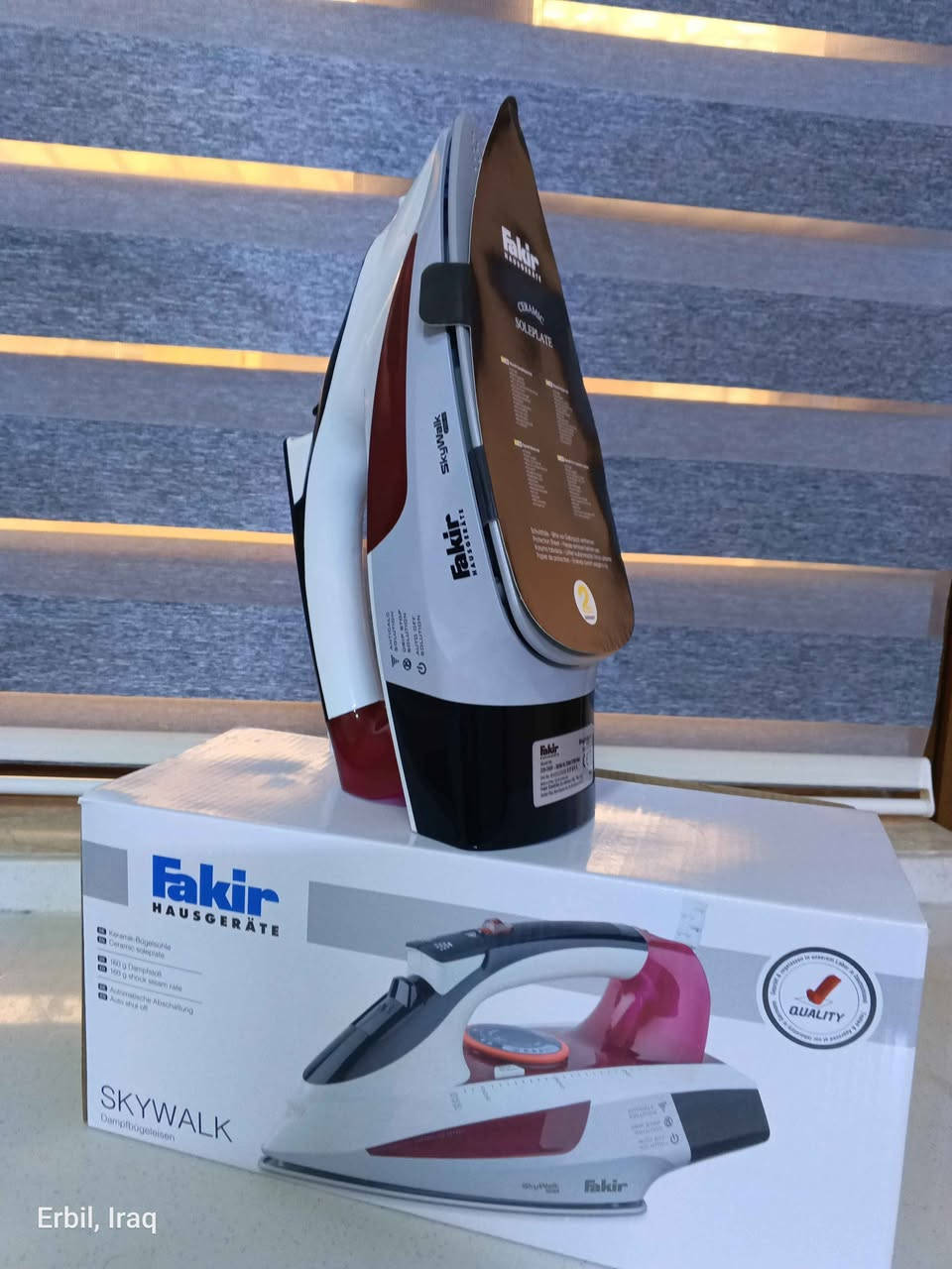 مکوی مارکە فکیر المرغوب و الاصلي به ضمان سنتين مكتوب عليه صناعة تركيه، جديد غير مستعمل سعره 50 الف امكانية التوصيل المنزلي أي مكان و مدينة. ما تشتري بماتين و يطلع صيني. أربيل, العراق


**إذا كنت صاحب هذا الإعلان وتريد حذفه لأي سبب، رجاءا أرسل رسالة إلى الدعم الفني**