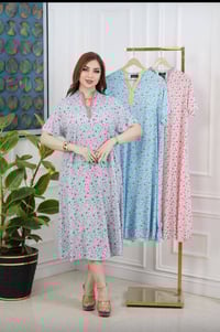 دشداشة نسائية قصيرة • كشمير بستراس • 2XL–5XL