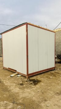 محل كرفان شاصي ثقيل شلمان 3*4 ارضية اصليه مقاومة للرطوبة جديد وباب تكم...