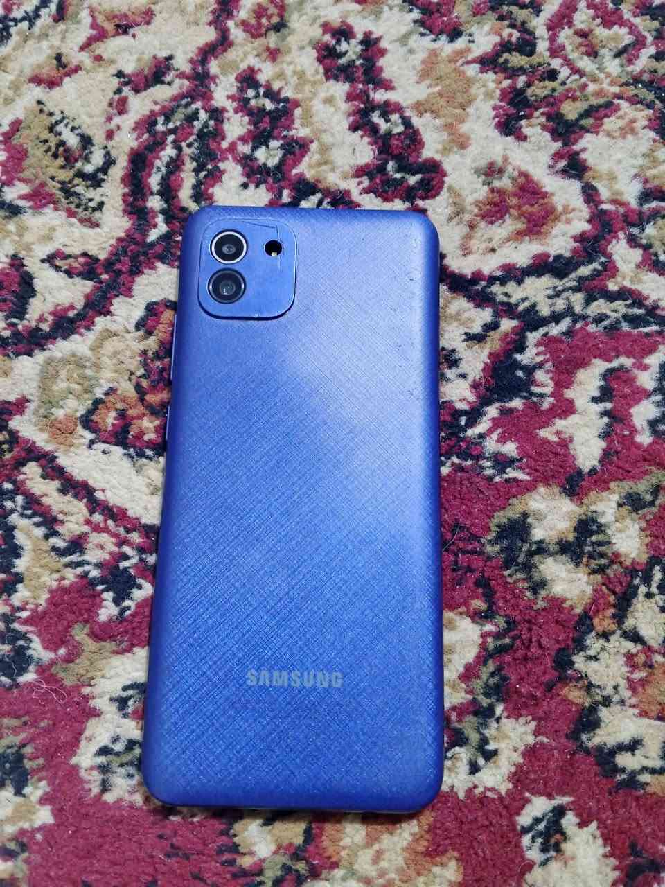 السلام عليكم A03 للبيع ذاكرة 64+4 
بي فطر بالشاشة الباقة كلة مكفول شحن اتصال تكنيك العالب سعرة 60 الف***********
