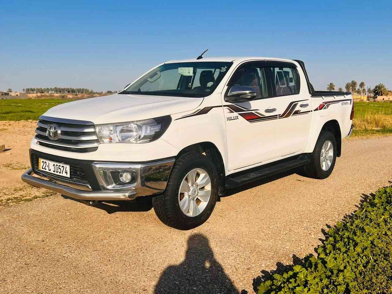 السلام عليكم تويوتا هايلوكس كويتي (2019) كفاله عامه رقم أربيل بأسمي تخم تاير جديد سويج مو بصمه والسونار مرفق بالصور المكان بغداد السعر 275 وبيها مجال رقم الهاتف ***********
