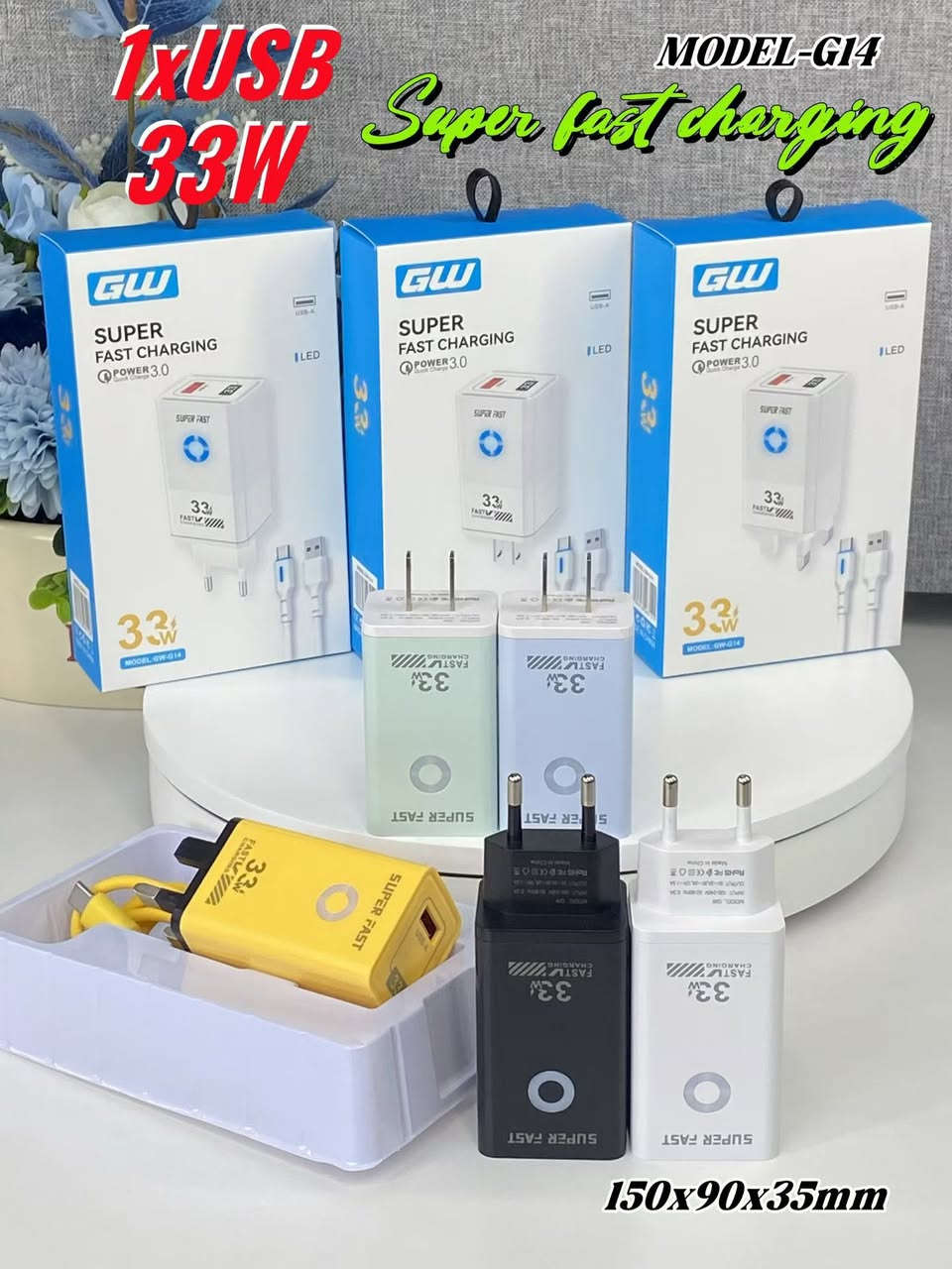 New design
A+C  12W/ 15W/ 20W
1×USB  QC-25W
2×USB  15W
US/ EU/ UK
250pcs/ CTN
 WhatsApp / Wechat:+8615707681640 Linda Zeng

#manufacture 
#OEM #ODM
#mobileaccessories #accessories #datacable #CABLE #powerbank  
#MadeinChina  #products
#Wirelesscharger  #batterypack
#TravelAdaptor #UniversalAdaptor #Type-C #Micro 
#fastcharging  #USBcharger
#ChinaSupplier #ChargingCable
#FastCharging #USBcable
#ChargerFactory #CableOEM
#ElectronicsSupplier
#GadgetWholesale
#ElectronicsFactory #BulkOrders
#WholesaleElectronics
#MobileAccessories


**إذا كنت صاحب هذا الإعلان وتريد حذفه لأي سبب، رجاءا أرسل رسالة إلى الدعم الفني**