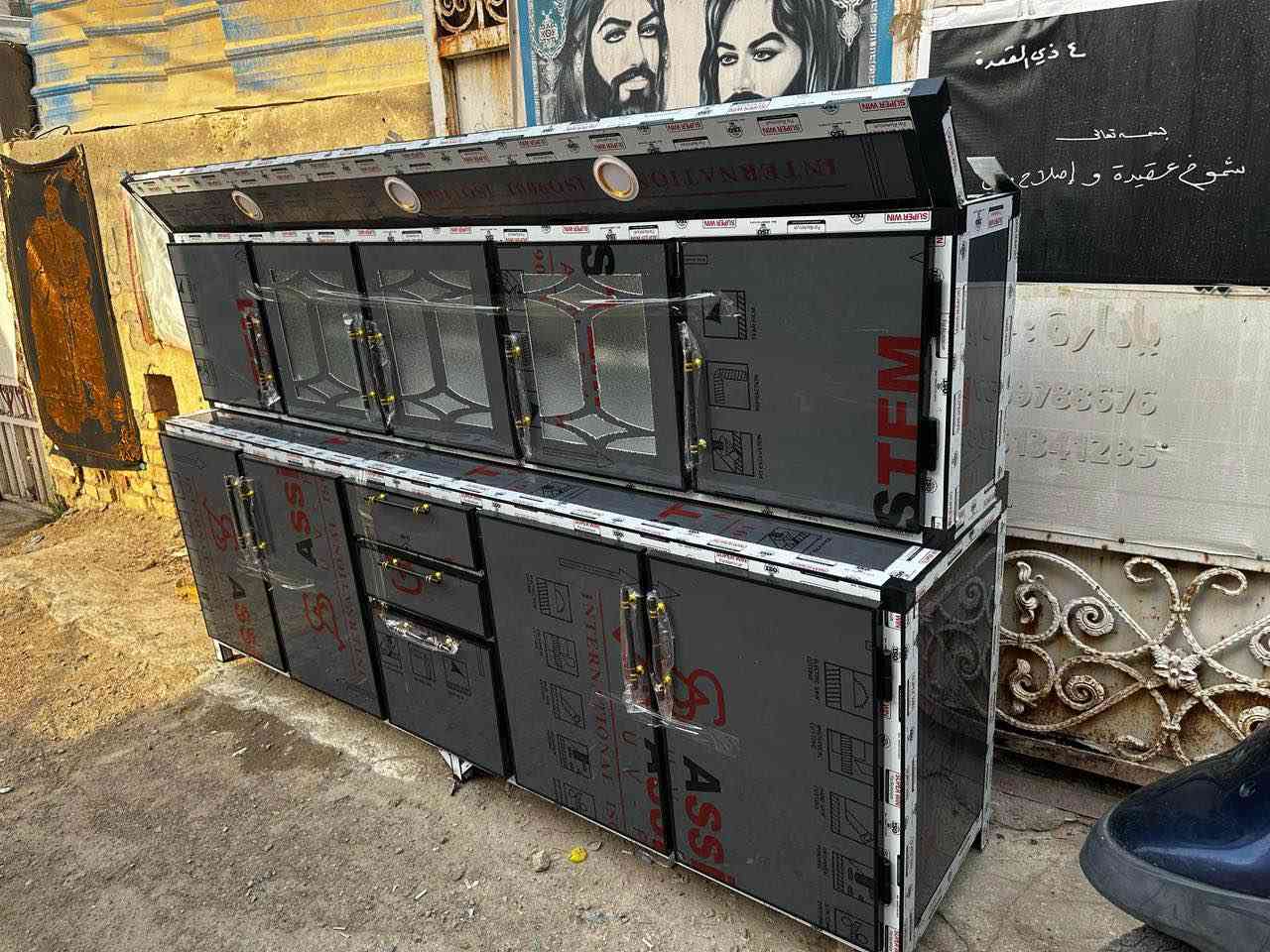 كاونتر مترين ونص تزكام ب٤٠٠ واذ وياه سنك متر وربع مرمر ب٦٠٠ لون حسب الطلب شغل درجه اولى نقش cnc بليت ثقيل ونرماده حفر وتاج وكلوبات وجوكر مخفي ويده شيش العنوان ناصريه شارع الاخلاص *********** ناصرية, ذي قار
