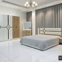 ايسي 300 • خمس قطع • سرير خشب
