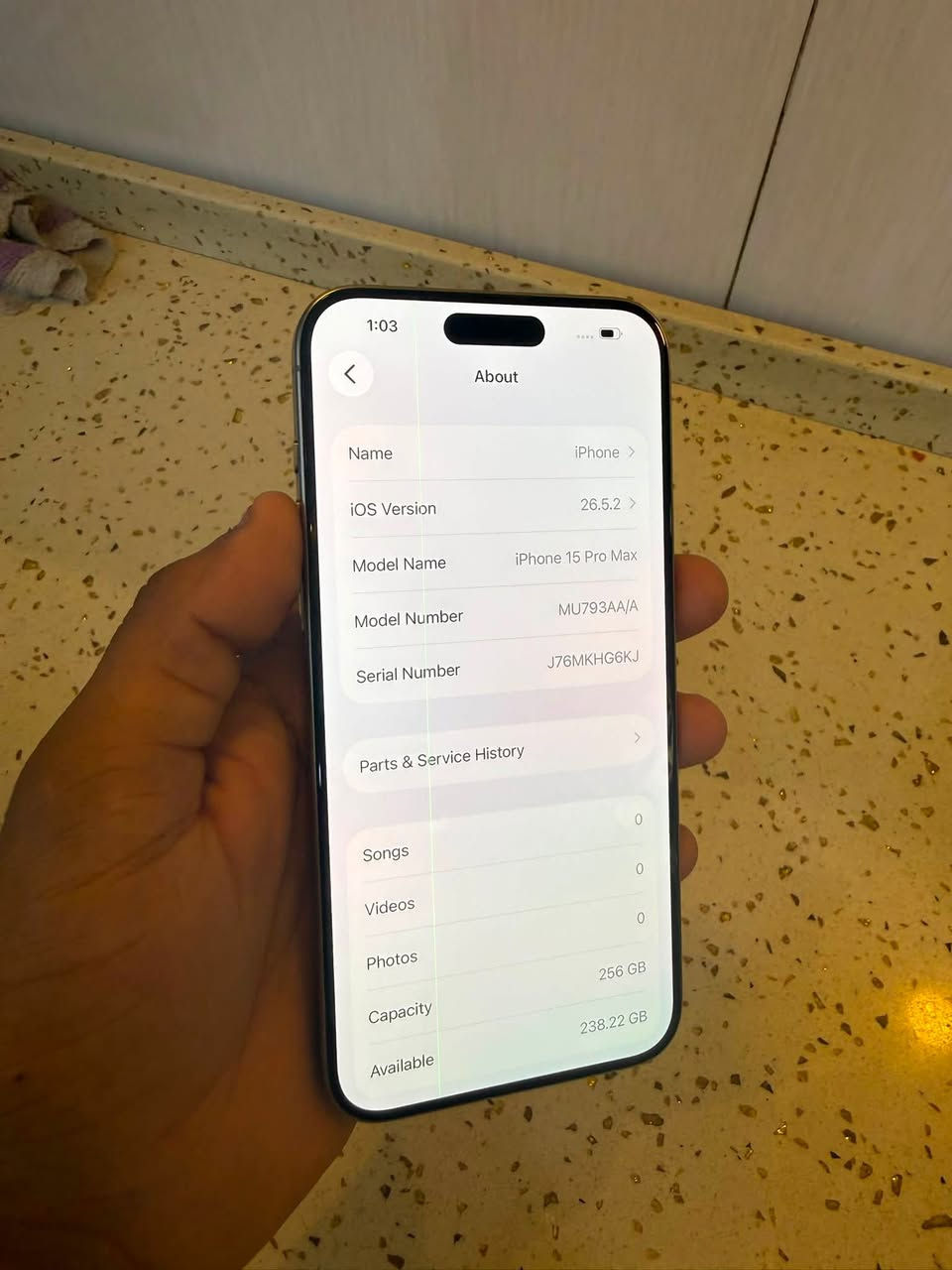 ايفون 15 برو ماكس جهاز لوك كلش نضيف وكع وصار بي خط بشاشه ذاكرته 256 بطاريه 85 ماستر شرق اوسط AA/A فيس إيدي شغال كله شغال بدون أي خلل سعر 660 وبي مجال بسيط مكاني بغداد الأمين ***********
