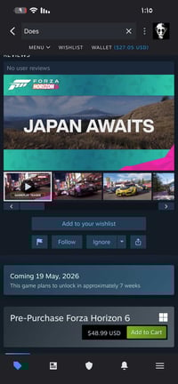 فورزا 6 • شراء مسبق • گيفت