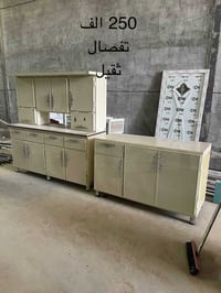 كاونتروملحق قياس 175  مرمر كوارتز طبيعي مع ارضي متر ونص  بدون سنك   تف...