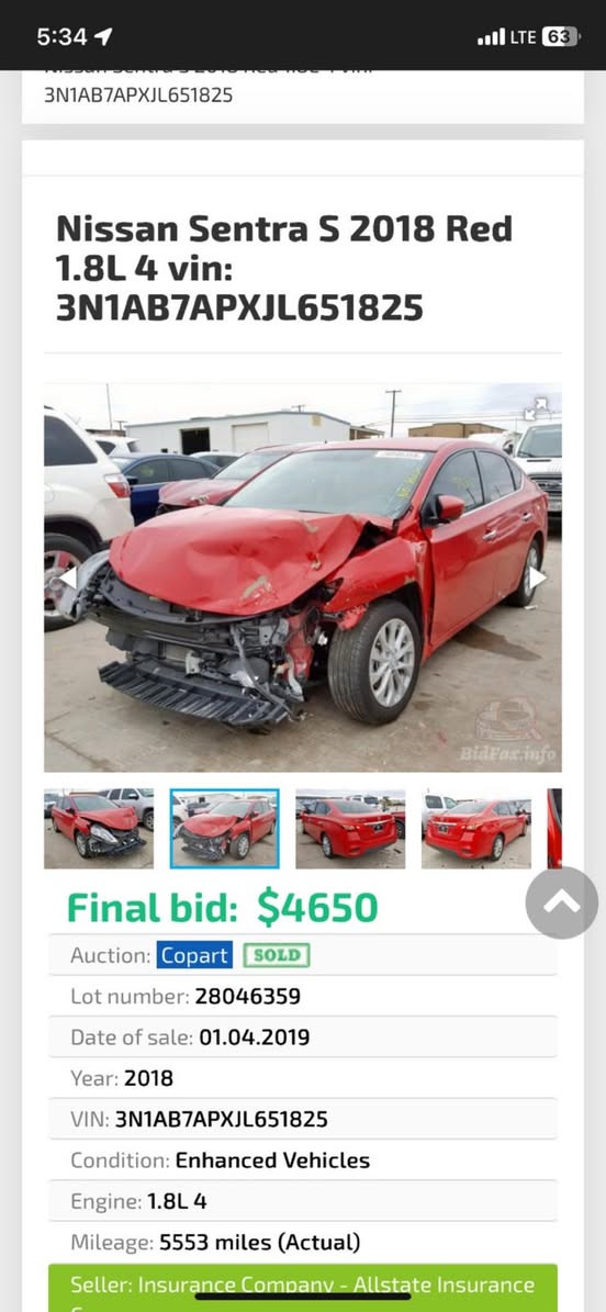 السلام عليكم
نيسان سنترا
2018 SV
وارد أمريكي
مكان بغداد  الاعظميه
سعر 100 وبيها مجال بسيط 

***********‬

***********
