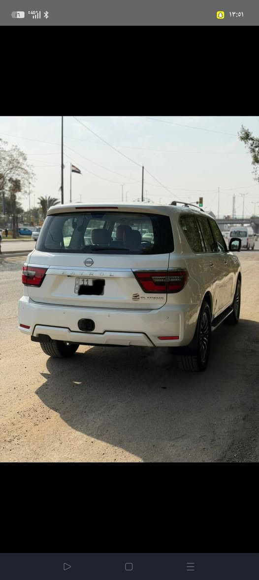 سلام عليكم.....
#نيسان / #باترول / #فئة #بلاتينوم / رقم بغداد  / موديل 2022
ماشية 60 الف  كم قابل للزيادة
ـ مواصفات خليجي
ـ داخل جلد قرميدي
ـ مقاعد امامية كهرباء + خزن ميموري + تدفئة وتبريد 
ـ مقاعد خلفية كهرباء
ـ مفتاح الفتح والتشغيل بصمة
ـ فتحة سقف
ـ الاضاءة الامامية LED عالي ناصي مع خاصية تحريك رفع وتنزيل الاضاءة
ـ كشاف ضباب + الاضاءة الخلفية + إشارة المرايا LED
ـ مقود كهرباء + تحكمات
ـ ثلاجة وسطية تفتح من الجهتين
ـ حساسات أمامية وخلفية + رادار امامي للقيادة الذاتية
ـ كامرة عدد (4) 360 اضافة الى كامرة المرآة الوسطية (الـ أوتودم)
ـ دفع رباعي / نظام مانع الانزلاق / نزول المنحدرات والرمل والصخور 
ـ صندوق خلفي كهرباء
ـ مكان السيارة / بغداد السيديه  / 
للاستفسار
***********
‏‪***********‬‏
