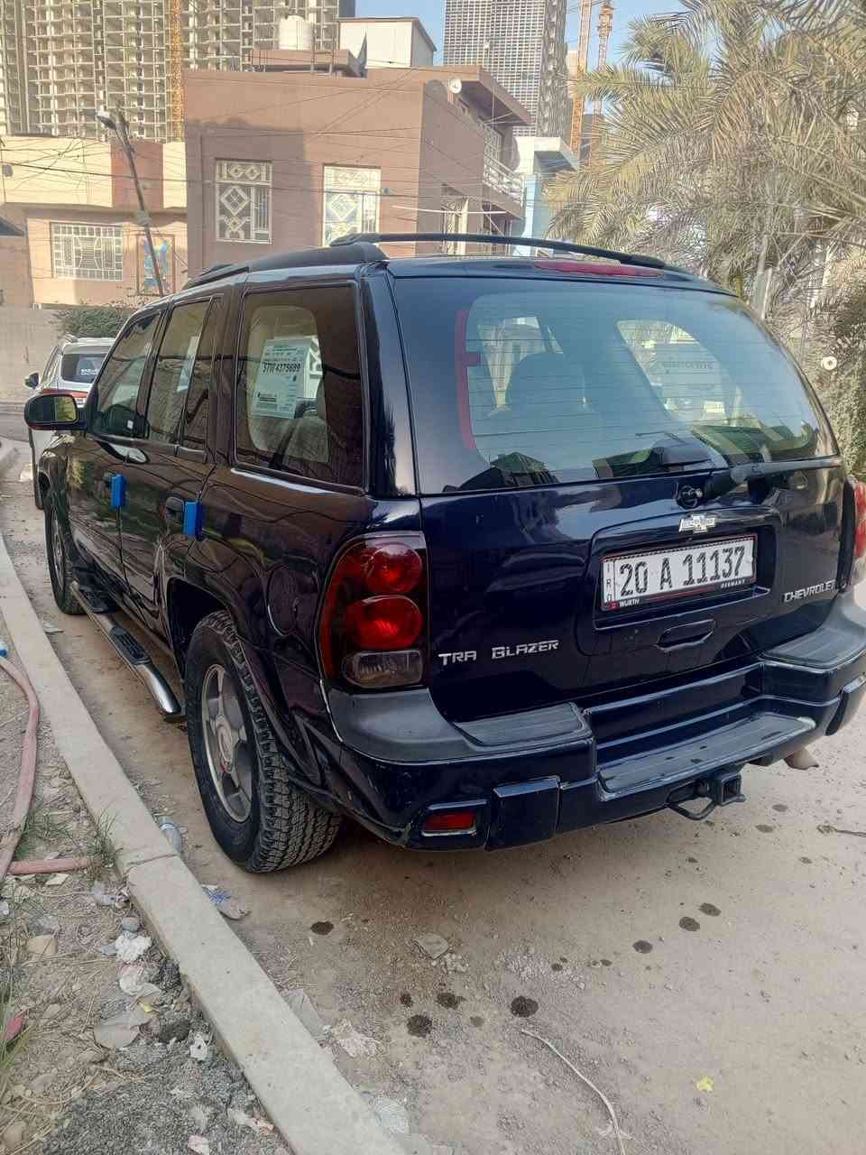 بلايزر موديل 2008 وارد امريكي ضرر جاملغ خلفي لون ازرك. صبغ حزام بدون دواخل سبب الجراد قماره تكم شواصي لغود سليم مكفول
‏ مكينة قبق ابيض ٤٢٠٠ مكفوله 
‏بجم والصندوق شكل تاهو فور ويل
‏مثبت سرعة..تحكم ستيرن جهتين ..تدفئة بالكشنات
‏تبريد قطعتين جيد جدا..كامرة خلفيه
‏شاشه اندرويد كار بلي بلوتوث وايفاي
‏المرايات كهربائية..اشاير مري
‏تخم تاير جديد جبلي ..باتري جديد..الأرضية جلد
‏بلكات نوزلات فيت بم مجاول جويتر كله جديد
‏ كير ومكينة جدد وكهربائيات شغاله 
‏صدرها ٥٠٪ عدى تخم اذاين مكينه جدد
‏رقم ديالى شبه مميز انكليزي هزه جديده باسمي
‏(بغداد علي الصالح مقابيل مرور الطوبجي)
‏السعر 80 بيها مجال بسيط ‪***********‬
‏***********
