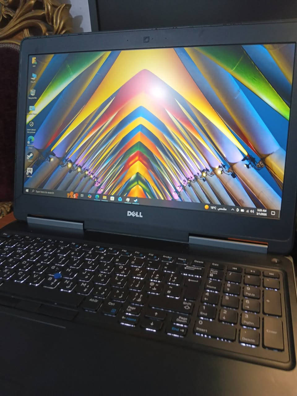 لابتوب Dell Precision 7510 غني عن التعريف
‏السعر 375 الف 
‏المواصفات :
‏المعالج: Intel® Core™ i7-6820HQ.
‏كرت الشاشة خارجي: (NVIDIA Quadro M2000M (4G
‏الرام: 8GB DDR4 
‏الهارد: 512GB SSD NVMe.
‏الشاشة: 15.6 بوصة Full HD IPS
‏الصوت: نظام Stereo قوي ونقي.
‏جهاز أداء شاق مخصص للمهندسين والمصممين وبعض الالعاب
‏*ملاحظة: البطارية ادائها مو كلش زين يعني الافضل تستخدمها على الشحن
‏العنوان: بغداد - الدورة توصيل ما عندي
‏واتساب: ***********
‏
