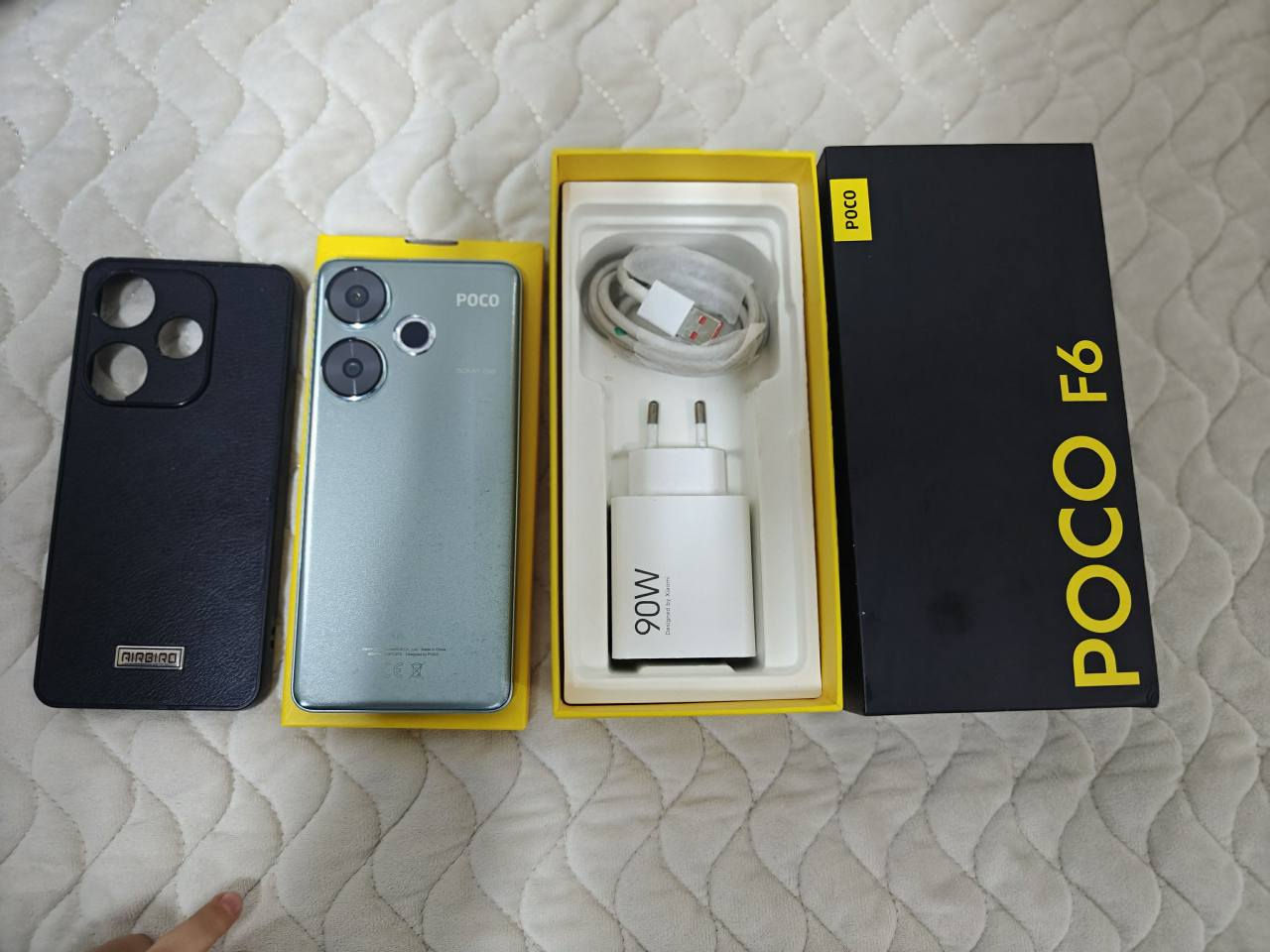 💥 poco f6 5g  💥  فرۆشتن وگۆڕینەوە

 زۆر پاک و بێ شوخت نەکراوە بەهەمو شەرتو زەمانیک تا یەک هەفتە

کامل ئەشیا

🌟🟣💾 ڕام   12+12   
🌟🟣📟 زاکیرە    512گێگا                
🌟🟣⚙️ پرۆسیسەر       snapdragon 8s gen 3 بەڵای یاری   
🌟🟣🎮پەپجی   120 fps
🌟🟣🔋 پاتری      5000هەزار   90وات  
🌟🟣 🌊 دژە ئاو 
🌟🟣📲شاشە        120hz    super amolid     
🌟🟣 💵  169دۆلارقفڵ بێ معاملە

تەنها کامێرای سەرەوەی تەلخە بە ٥هەزار چاکەکرێ .باقی بەشەرت و زەمانی هەمو شتێ
Tele : *********** دخان, السليمانية
