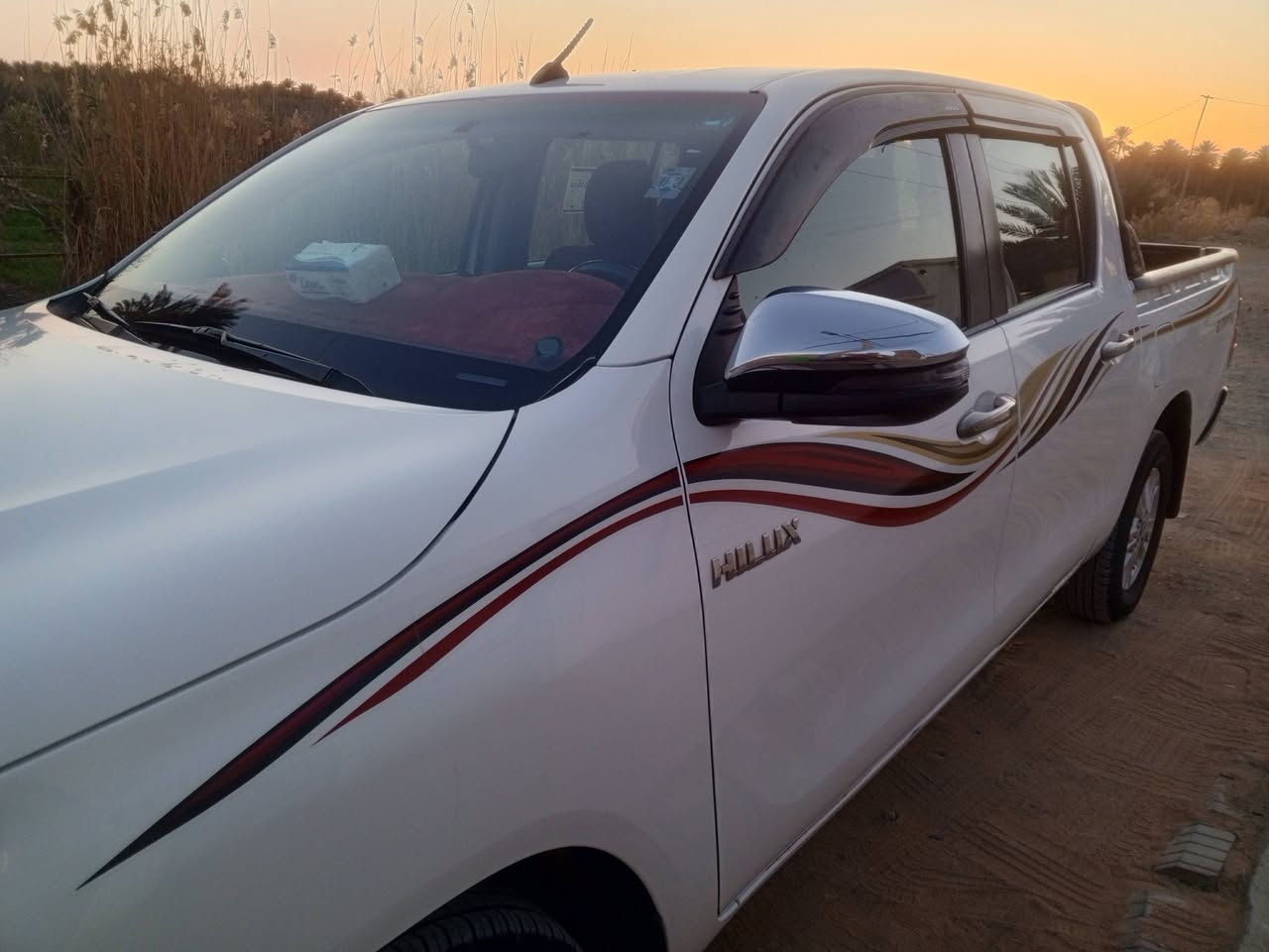 السلام عليكم 
بيكم تيوتا هايلوكس موديل، 2021 اوتماتيك
 كويتي ساير ///مكفول /// 
كماليات جديده دوشمه كشنات اصليه كاعيه مغلفه غلاف شغل درجه اولى، وسياره محافظ عليها حيل
شرط تراي زيرو
شادلها بصمه اصليه باربيل بشركه نظام ترحيب وتشغيل عن بعد  سياره فقط بيها ملاحظه وحده يم بكلايت خلفي عكس سايق باقي كفاله من كل شي 
رقم اربيل بسامينه تحويل ثاني يوم 
العنوان الانبار قضاء هيت 
السعر، 255وبي مجال
***********
