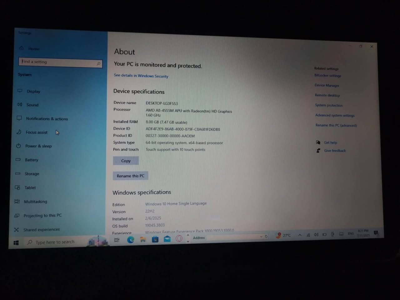 لابتوب hd. للبيع او مراوس
رام 8

تخزين T1

شاشه لمس وكيبورد


**إذا كنت صاحب هذا الإعلان وتريد حذفه لأي سبب، رجاءا أرسل رسالة إلى الدعم الفني**