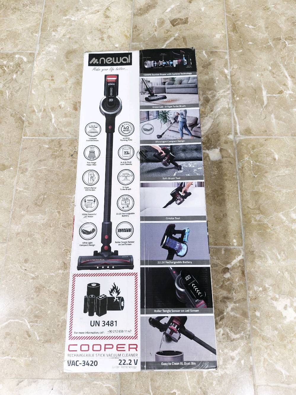 مكنسة شحن ثلاثة اشكال ماركة نوال محرك PA 12000 بقوة 150 واط 22.2 فولت  وشفط قوي
صندوق غبار كبير سهل التنظيف
نظام Cyclone Max: أداء ممتاز
فرشاة عالية الفعالية
مدة تشغيل تصل إلى 40 دقيقة
أنبوب تلسكوبي سهل الاستخدام
فلتر يحجز الغبار بنسبة تصل إلى 99%