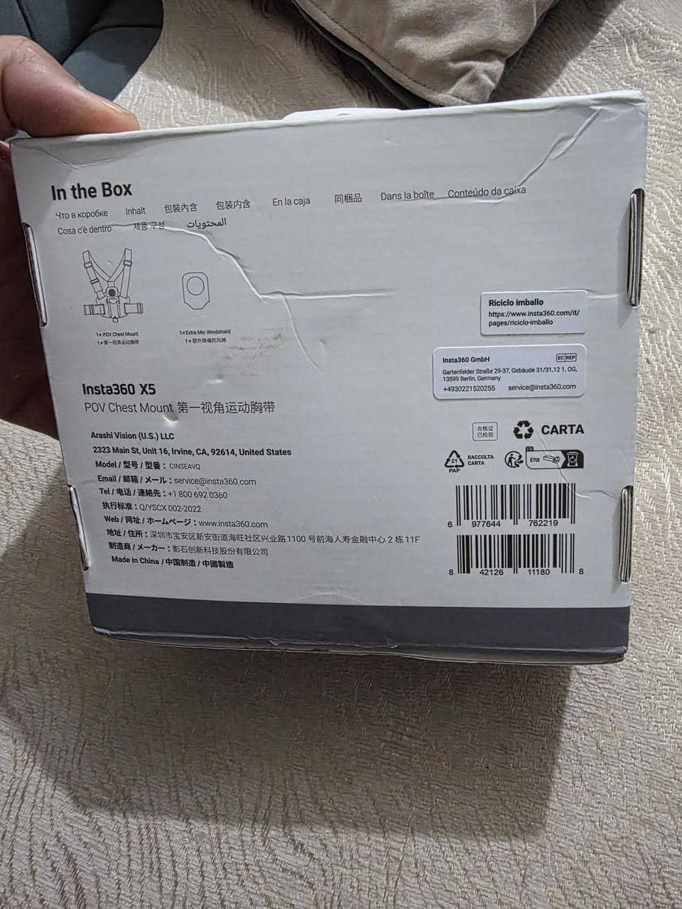 اخر اصدار  pov chest mount x5
حزام الصدر اصلي شركة inst 360
مع منقي صوت الرياح
يرهم للx4
٠


**إذا كنت صاحب هذا الإعلان وتريد حذفه لأي سبب، رجاءا أرسل رسالة إلى الدعم الفني**