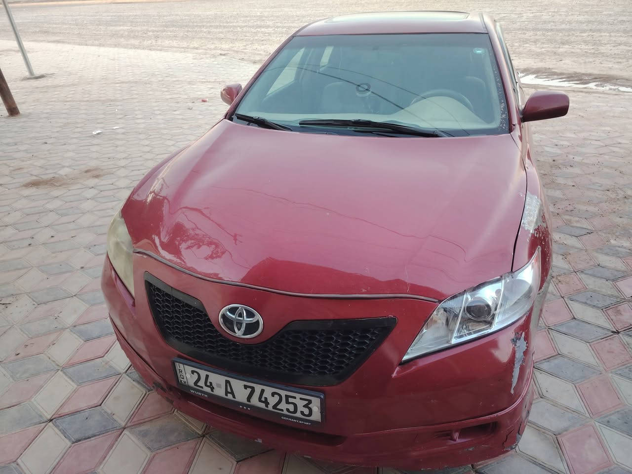 السياره مصبوغه عام بدون معجون وعظمه بلاديه التكم سليمه وع وضع الشركه ضربته التكمه السكن وبيه داخل  يعني تكمه وحده فقط متضرره مكينه ٢٤٠٠ مال كصه
مكان السياره تكريت
السعر ٨٥$
وتساب ***********
