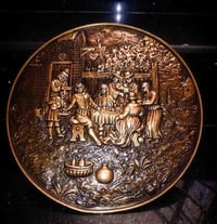 صحون نحاس • ٥٠ سنتي • نقش بارز