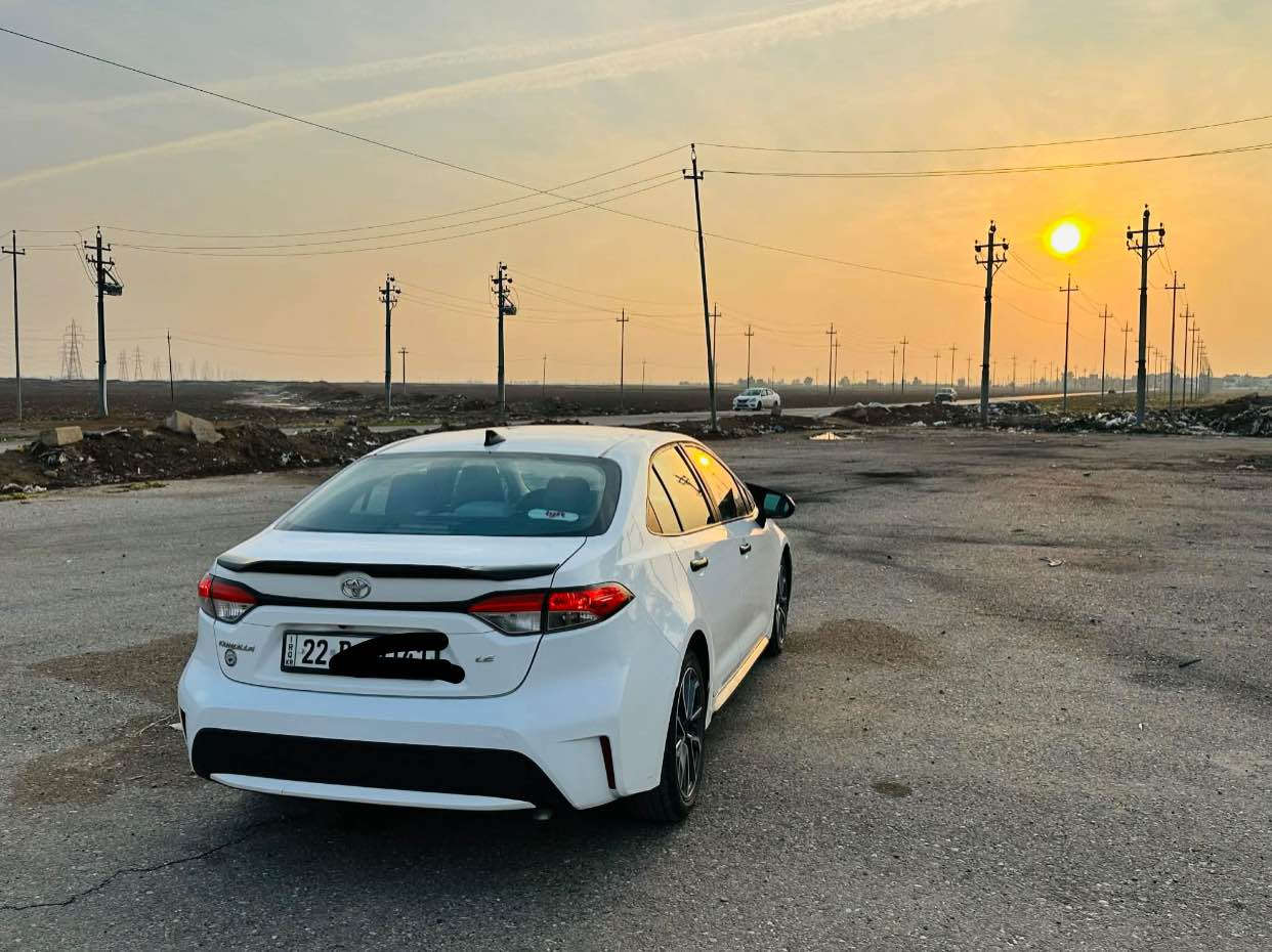 COROLLA 2020
مواصفاتLE
(ناو کریمی -ویل  کرۆم  -شاشە ئایپاد - بەگلایت لید  - ئۆتۆ هۆلد ..)
گێڕومەکینەو تەبریدو تەقەورەقەو بەشەرت
2 پارچەی بۆیاغە بێ لێدران
سەنەوی و ھەزەو ژینگەی نوێیە تاوەکو مانگی 4/2027
بەناوی خۆمە وەکالەو پەنجە مۆر بەشەرت
ژ.م:*********** أربيل, العراق

