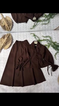 قميص وتنورة • دابل تركي مبطن • ٤٠–٤٨