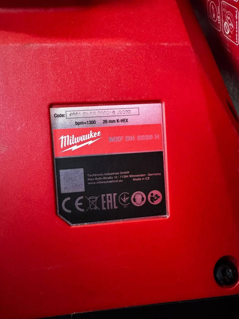 للبيع جک همر ميلواوكي الأصلي كامل 2 بطارية6 امبير شاحنة فاست 64جول حقيقي
28 ملم
Milwaukee MXF DH 2523H
مستغدم نضيف
صناع اوربيCZ
*********** واتساب
