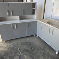 كاونترات MDF • متر ونص • سنك مرمر متر و٢٠