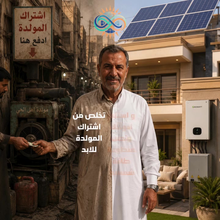 حل أزمة الكهرباء والغاز يبدأ من الطاقة الشمسية ☀️  لاهالي  { الدورة }
جهّز بيتك للصيف وخلي الكهرباء مستمرة ⚡
📞 ***********
واتساب: wa.me/9647752226444⁠�
