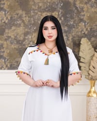 دشداشة نسائية • خامة مارينا • فري سايز ٨٥