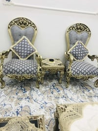 طقم ملكي زان • ٦ قطع • ٤ طاولات صغيرة