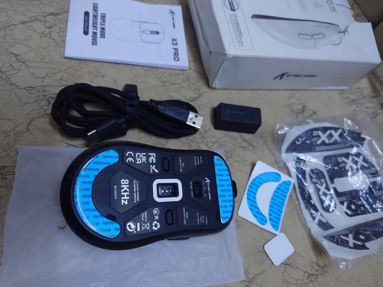 Attack shark x3pro 
8k
26000 dpi
45 الف
45 هةزار كركوك, العراق


**إذا كنت صاحب هذا الإعلان وتريد حذفه لأي سبب، رجاءا أرسل رسالة إلى الدعم الفني**