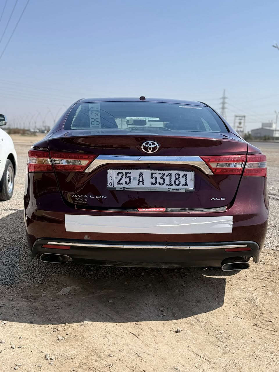 السلام عليكم
‏‎  لـلـبـيع  او مراوس 
تويوتا افلون   Toyota Avalon  
وارد امريكي   
‏‎الموديل   2017
فئة.   XLE  
حجم المكينه  V6/3500
‏‎اللون   كرزي 
‏‎حالة السياره. وراد امريكا حادثها جاملغ وبنيد وبالعراق نص الجامرلغ الخلفي صبغ يعني قطعتين ونص صبغ فقط 
‏‎المواصفات 
‏‎- بصمة تشغيل 
بصمة ابواب 
‏‎-ترحيب عند الاقتراب 
-تشغيل عن بعد 
رادار - جانبي -
‏‎- شاشه كبيره تدعم نظام الأبل كار باي ونظام الاندرويد 
‏‎- ستيرن كهربائي
تبريد قطعتين
شحن واير ليس لاسلكي 
3 وضعات قياده 
اوتو هولد 
‏‎- تحكم ستيرن جهتين 
كشنات جلد 
كشنات تدفئه 
كشنات خزن ميموري 
أشاره بالمرايه 
‏‎- تحديد سرعه 
‏‎- مانع انزلاق 
‏‎- ليد نهاري
‏‎ باقي المواصفات المعروفه
‏‎السعر   155  ورقه بيها مجال بسيط 
‏‎رقم السياره كركوك دولي جديد 

مكان السياره ديالى بعقوبه
‏‎للأستفسار

 ***********
