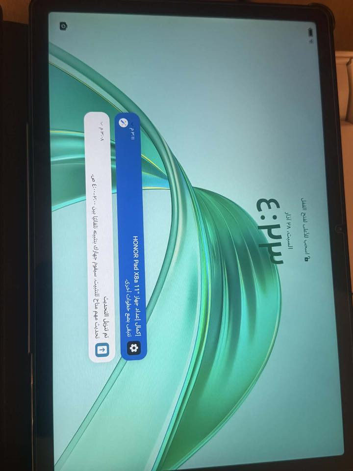 السلام عليكم 
ايباد هونر جديد   Honor pad x8aللبيع بس فتحناه شحناه مره وحده  بي كڤر جديد ولزكة ضد الكسر هاي مجاناً الكم 
ذاكره ١٢٨ 
السعر ٢٣٠ الف 

الاستفسار ***********
