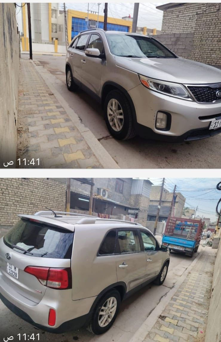 للبيع فقط
سورنتو موديل 2015 وارد أمريكي لون رصاصي ٤سلندر قطعتين تبريد المحرك جي دي اي وبحالة جيدة بدوان دوانز  بالبانزين العادي  كير جيد جدا مصبوغه نصف حزام نكول مصبوغة حزام بدون دواخل حادث قليل من الخلف صدر جديد اطارات جديده بطاريه جديده اصليه نوزلات جديده طاحونه جديده اصلية مبخرة جديده السعر ١٣٠  مكاني بغداد ***********
