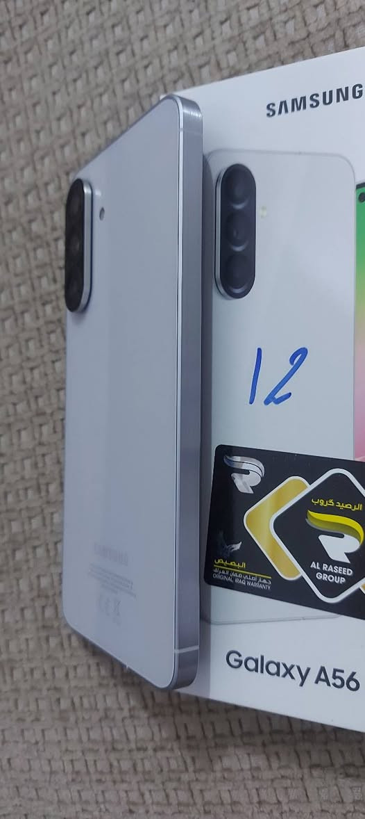 موبايل كلاكسي سامسونك A56
غير مستخدم نهائيا اصلي صنع فيتنام
اللون:  ابيض
ذاكرة رئيسية 256
ذاكرة عشوائية 12
السعر:  485 ألف
***********
