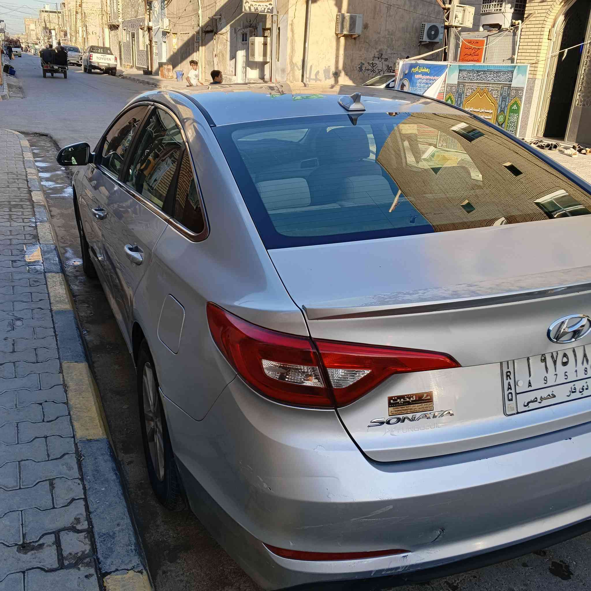 السلام عليكم سوناتا للبيع 2015 ابيع مصبوغه احزام المكان النجف الجديده الرابعه ***********
