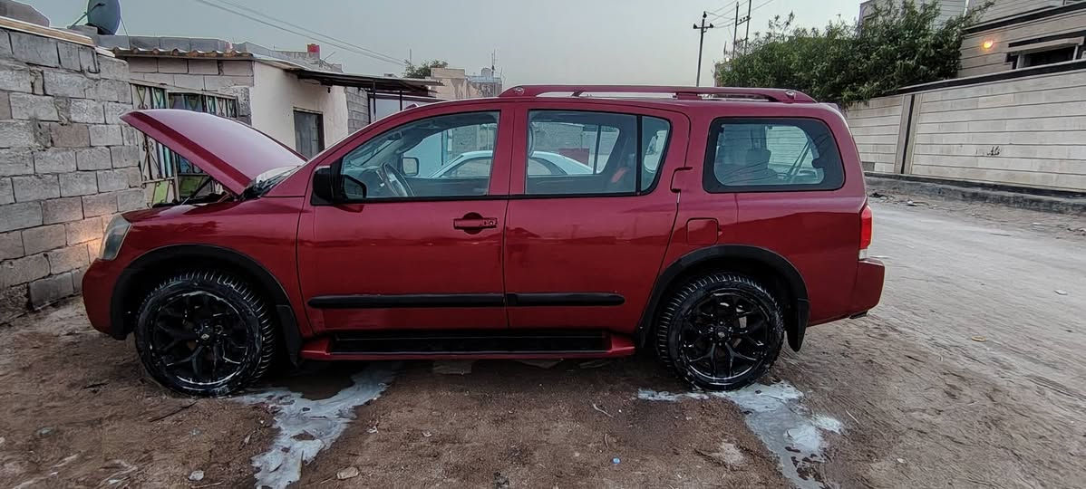 نيسان أرمادا بلاتينيوم فول مواصفات 
السيارة مصبوغة عام أثر جراد وبيها فديو يم الصباغ قبل الصبغ 
السيارة تخم تاير
كير ومحرك تمام
مواصفات السيارة هواي من نوع VIP
الدواخل جلد ملكي
فور ويل
السيارة رقم بغداد باسمي
السعر ١٠٠ بيها مجال للشراي
للتواصل على الرقم
*********** أو واتساب البصرة, العراق

