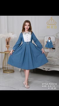 فستان بناتي • مقاسات ٦-٨-١٠-١٢ • واسط نعمانيه