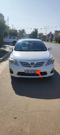 كورلا 12 خليجي صبغ قطعه واحده الباقي بلاد ابيض الون محرك 1800 vvt.رقم ...