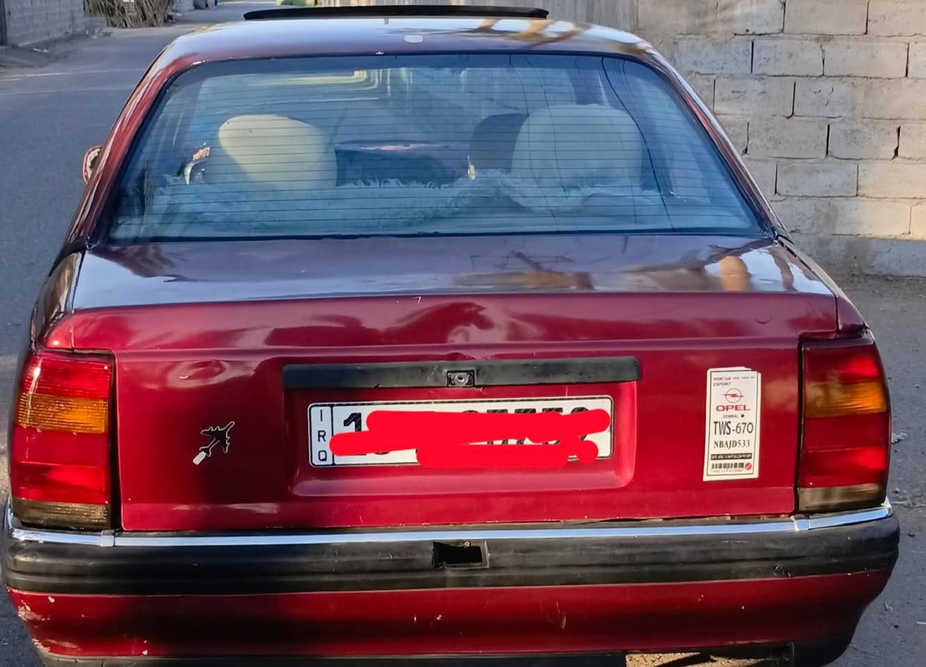 السلام عليكم 
اوبل اوميكا موديل ٨٩ محدثة ٩١ رقم انبار انكليزي شرط التحويل محرك ٢٠٠٠شرط كير عادي عنوان النساف معروضة ب ٢١$ للإستفسار ***********
