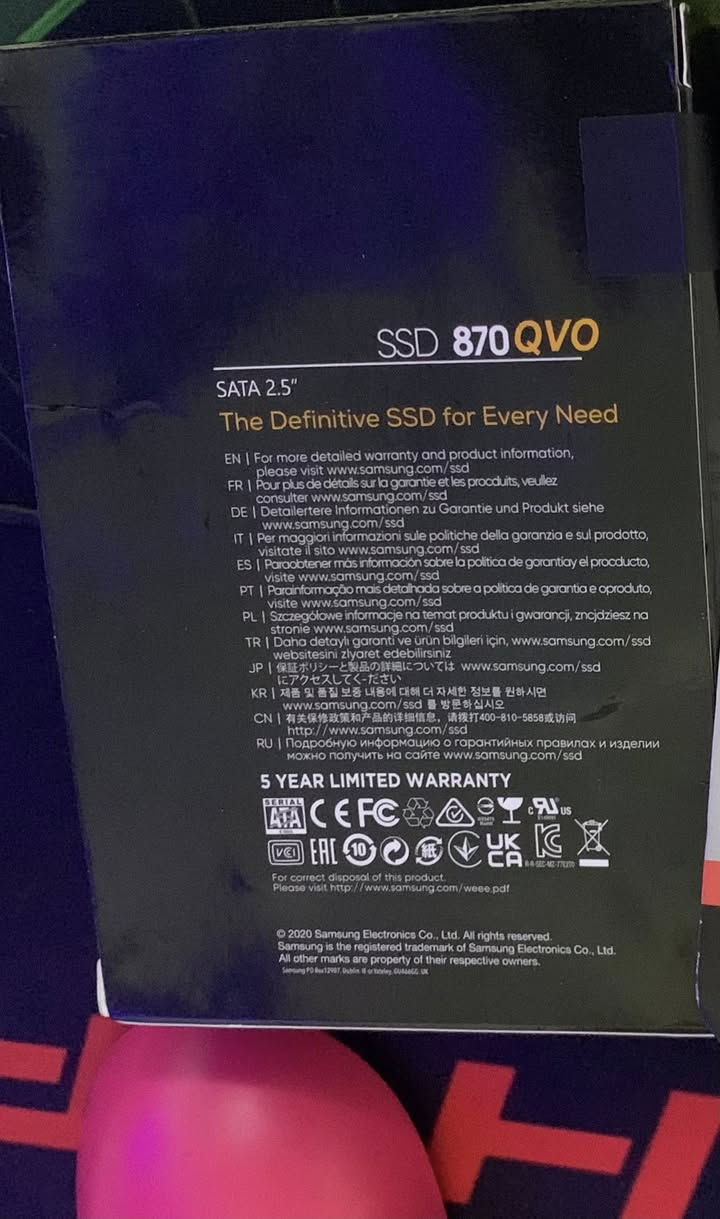 SSD KINGSTON 960 GB (75الف)
SAMSUNG 2T (200الف)
القطع جديده فتحته من الكارتون لغرض الفحص فقط مكاني بغداد وتوصيل متوفر تريد تاخذه من البيت او اذا تحب توصيل بكيفك سعر التوصيل 5 تاخذهن ثنينهن توصيل مجاني


**إذا كنت صاحب هذا الإعلان وتريد حذفه لأي سبب، رجاءا أرسل رسالة إلى الدعم الفني**