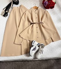 سترة وتنورة • خامة دابل تركي • مقاسات 38-46