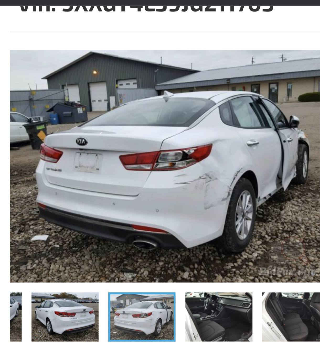 السلام عليكم KIAاوبتيما وراد امريكي موديل 2018 السياره فول عدا القماره كامره خلفيه حساسه مرايات جوانب حادث السياره كدامك فئة LX محرك 2400 المحرك اي شي ما مفتوح بي فحص رقم السيارة القادسيه ما بيه اي شي فقط هذه الحادث كدامك ومصلح يعني شكل السياره حالين مو بهذه الشكل السياره اصلحت وما بيه اي شي السياره مصلحه كلشي مصلح بيه بس اني نزلت الصوره حته تعرفون حداثه 
اي استفسار موقعي المثنى قضاء الرميثه 
اي ستفسار اتصل عله الرقم اوو خاص ***********
