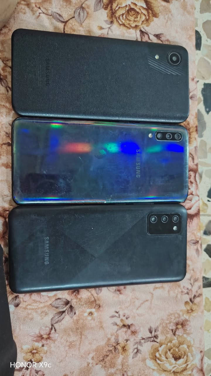 سامسونجA70 سعر٧٥ بيه مجال
سامسونج A03سعره٦٠بيه محال

فقط شرك خفيف بل شاشه

سامسونجA02sسعره 60بيه مجال

بيه شرك خفيف
***********
