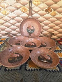 سيت طاوات ٦ قطع • جرانيت زيتي • ضد الحرق