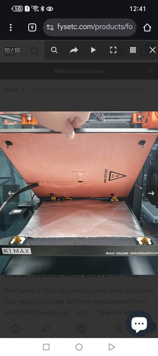 السعر 150 الف كامل مع المغناطيس و الهيتر و قطعه الكرافيت
هيت باد كامل مصنوع من الكرافيت يكون بوزن القطعه الاصليه لكن بالحراره ما يتغير شكله وبهذا يحافض على المش لفلنك
خاصه بطابعات k1 تكون بيها مشكله اثناء طباعه ABS بس بقطعه الكرافيت مراح يصير هلشي لان يتحمل حراره


**إذا كنت صاحب هذا الإعلان وتريد حذفه لأي سبب، رجاءا أرسل رسالة إلى الدعم الفني**