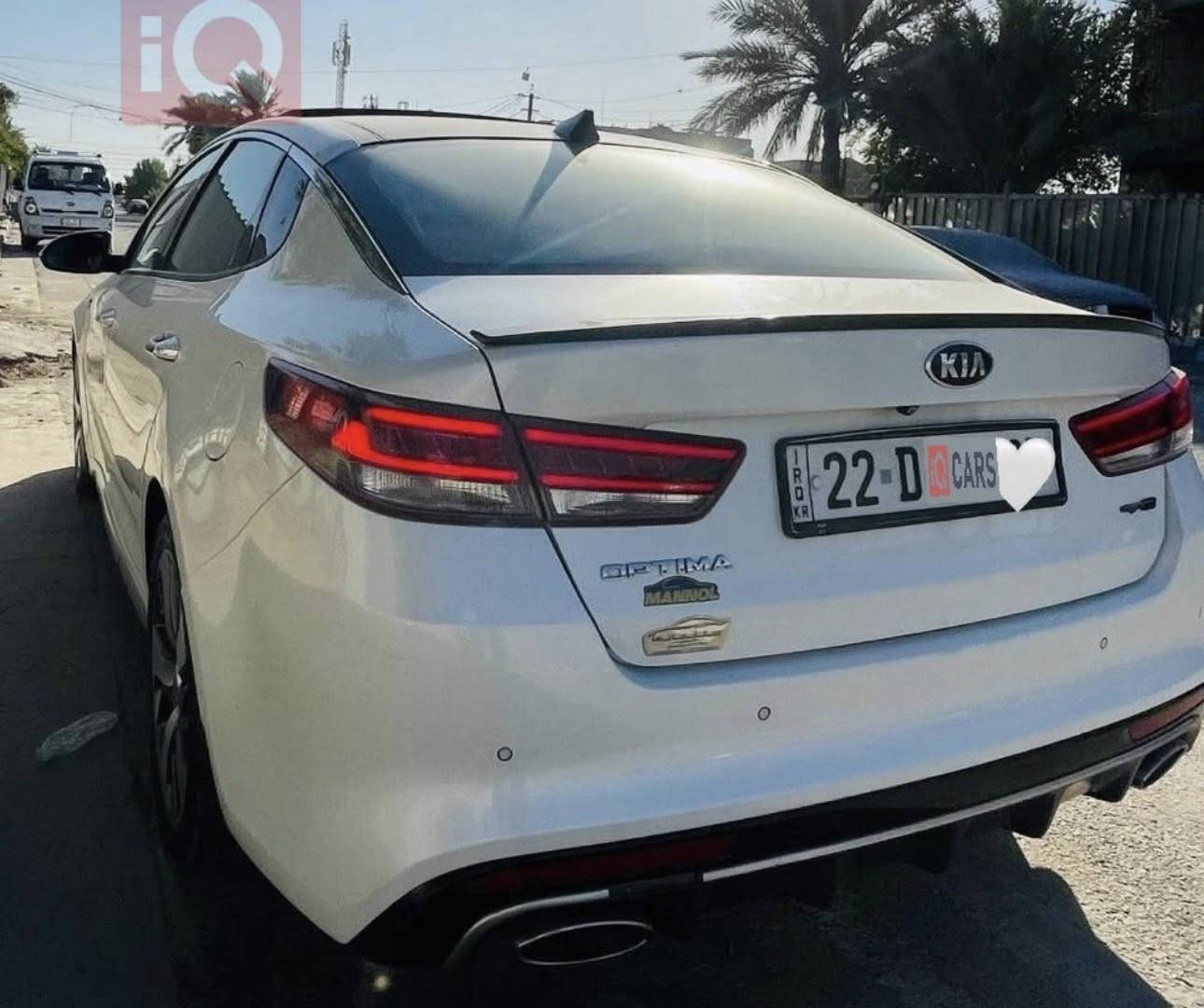 السلام عليكم للبيع او المرواس حسب القناعه
اوبتما Gt line 
خليجي 
فول لمتدد 
بنراما
حساسات اماميه وخلفيه 
مري شفط 
شحن لاسلكي 
دخول ذكي 
ترحيب 
خرن ميموري 
كشنات تدفئ وتبريد 
الكشنات الخلفيه تدفئه 
صندوق ذكي 
تدفئ استيرن 
مرايات تنزل ويا البك 
3 وضعيات قياده 
اوتو هولد 
سايد بريك دكمه 
وبيها مواصفات كلش هواي 
مكينه 2.4  
للاستفسار اكثر 
***********
رقم اربيل باسمي السياره
