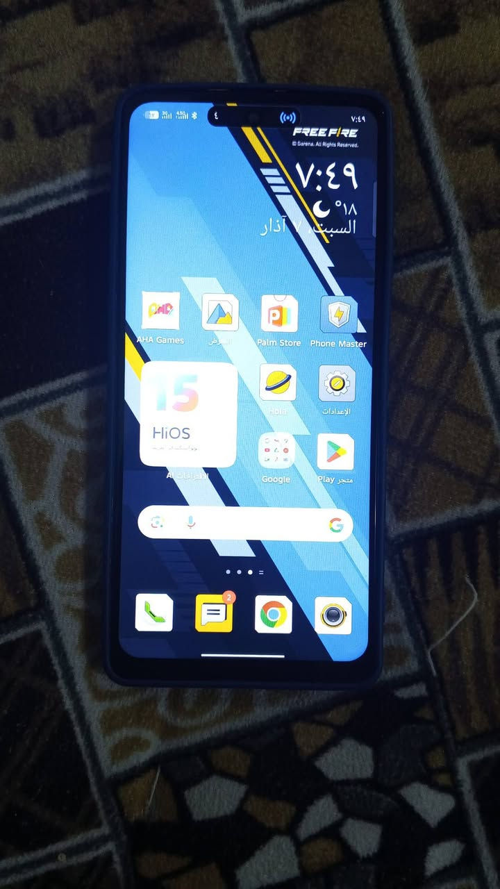 السلام عليكم جهاز تكنو بوفا 6برو5g   ذاكره 256 والعشوائية12 السعر 150 وبي مجال بسيط......***********
