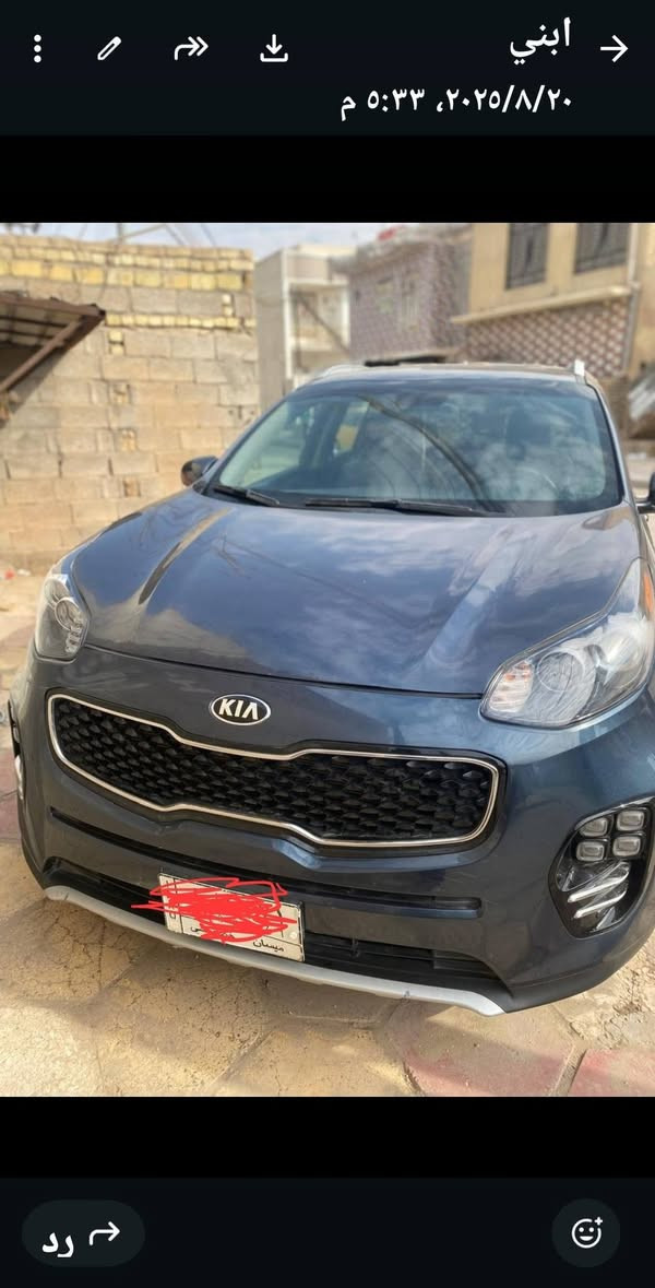 السلام عليكم
سياره سبورتج وارد امريكي موديل 2017 مكينة كايمه. السعر ١٣٢ وبيهه مجال. 
للاستفسار  الاتصال على الرقم  ***********
